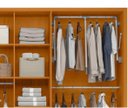 Ver imagem 5 de Roupeiro Volpi 100% Mdf Ripado 6 Portas e 6 Gavetas - Cinamomo - Madetec