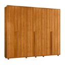 Ver imagem 4 de Roupeiro Volpi 100% Mdf Ripado 6 Portas e 6 Gavetas - Cinamomo - Madetec