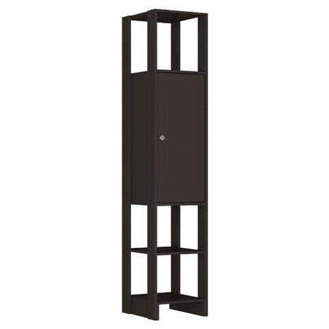 Estante Multiuso 3 Prateleiras Ey107 200x40 Cm Grafite Intenso Novam