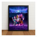 Ver imagem 1 de Quadro Decorativo Guerreiras do k-Pop com Moldura e Vidro