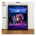Ver imagem 2 de Quadro Decorativo Guerreiras do k-Pop com Moldura e Vidro