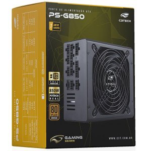 Fonte Atx 850w Full Modular Ps-g850 Bronze C3 Tech Gaming C3tech 305012080100
