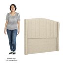 Ver imagem 5 de Cabeceira Casal King Cama Box 195cm Glenda I02 Linho Bege - Mpozenato