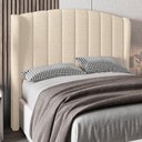 Ver imagem 2 de Cabeceira Casal King Cama Box 195cm Glenda I02 Linho Bege - Mpozenato