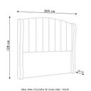 Ver imagem 4 de Cabeceira Casal King Cama Box 195cm Glenda I02 Linho Bege - Mpozenato