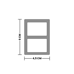 Brise Wpc Externo Cor Teca 2,90m X 6cm X 4,5cm - 4