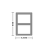 Brise Wpc Externo Cor Teca 2,90m X 6cm X 4,5cm - 4