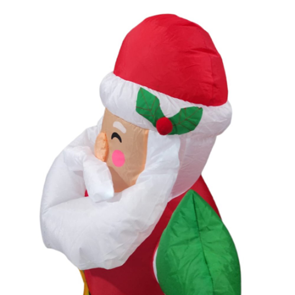 Boneco Papai Noel Tradicional na Corda - 90cm