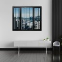 Ver imagem 1 de Janela Vitrô de Alumínio 4 Folhas Preto 100 x 150cm Linha 25 c/Grade Esquadrias Bergamo