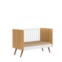 Ver imagem 4 de Quarto de Bebê com Berço Americano 3820 e Roupeiro 3830 Qencanto Retrô Qmovi Freijó Branco Acet + Co