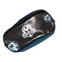 Ver imagem 3 de Kit Mochila Lancheira e Estojo Soccer 3 Zíperes Azul e Preto
