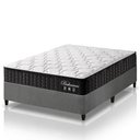 Ver imagem 1 de Cama Box Casal Cinza + Colchão Molas Ensacadas Zidi Bahamas 138x188x61cm