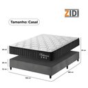Ver imagem 4 de Cama Box Casal Cinza + Colchão Molas Ensacadas Zidi Bahamas 138x188x61cm