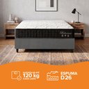 Ver imagem 5 de Cama Box Casal Cinza + Colchão Molas Ensacadas Zidi Bahamas 138x188x61cm