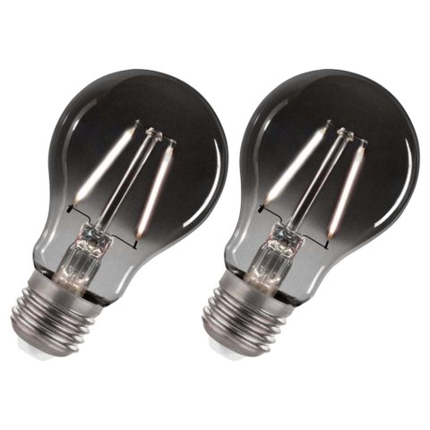 Lâmpada Led Fumê 30w Iluminação Branco Quente Decorativa Vintage Multifilamento Retrô Luz Casa Decor