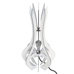 Luminária de Chão MDF HOLAMBRA:BRANCO/85x45cm - 1 Luminária de Chão MDF HOLAMBRA:BRANCO/85x45cm - 1