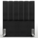Ver imagem 5 de Cabeceira Cama Box Painel Solteiro 100 cm Dália W01 Facto Preto Metalizado - Lyam Decor