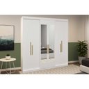 Ver imagem 1 de Guarda Roupa Casal 6 Portas (2 C/ Espelho) e 2 Gavetas Ph 1804 Branco - Herval