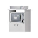 Ver imagem 3 de Multiuso de Cozinha Balcão Am1010 C/ 2 Portas e Nicho P/ Microondas Branco - Movelbento