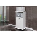 Ver imagem 5 de Multiuso de Cozinha Balcão Am1010 C/ 2 Portas e Nicho P/ Microondas Branco - Movelbento