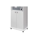 Ver imagem 4 de Multiuso de Cozinha Balcão Am1010 C/ 2 Portas e Nicho P/ Microondas Branco - Movelbento