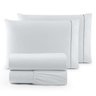 Kit Lençol Casal Queen Percal 400 Fios 05 Peças com Fronha e Porta Travesseiro Matelado Macio e Conf - 1