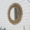 Ver imagem 4 de Espelho Decorativo Boho Juta Parede