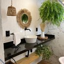 Ver imagem 2 de Espelho Decorativo Boho Juta Parede
