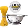 Escorredor de Macarrão Massas Legumes Alimentos Inox 24 Cm - 7