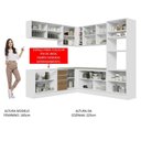 Ver imagem 7 de Cozinha Completa 459001 com Armário e Balcão Branco/rustic