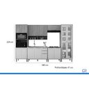 Ver imagem 2 de Cozinha Completa 6 Peças Divina CZ638 Cinamomo/Off White MGM
