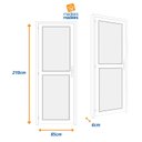 Ver imagem 3 de Porta de Aluminio 210x85cm Vidro Duplo Abertura Esquerda