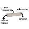 Rack Suspenso Grécia 1.40 Cm Sala de Estar/quarto - Lukaliam Móveis - Off White Perolizado - 4