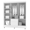 Guarda-roupa Casal San Diego 6 Portas 2 Gavetas Branco/camarim - Panorama Móveis - 3