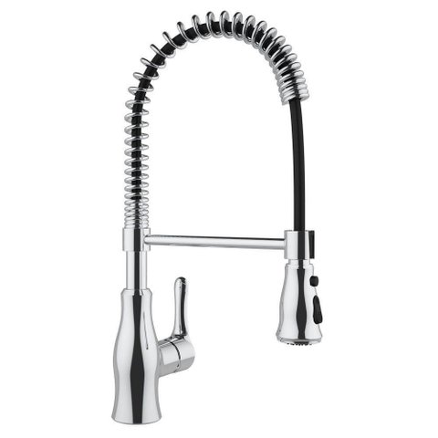 Torneira Misturador de Cozinha 2 Jatos com Cromado Inox