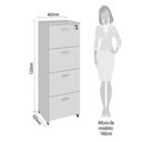 Ver imagem 3 de Arquivo Web Office 4 Gavetas Cinza
