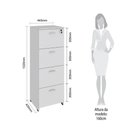 Ver imagem 2 de Arquivo Web Office 4 Gavetas Cinza