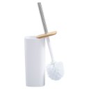 Ver imagem 7 de Kit Banheiro Lavabo Escova Lixeira 6 Peças / Tampa Bambú Pgb Branco