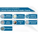 Ver imagem 3 de Colchão Casal Probel Espuma Visco Gel Molas Prolastic Charme Confort Ultra Gel Euro Pillow (138x188x36) - P