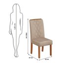 Ver imagem 3 de Kit 4 Cadeiras para Sala de Jantar Ayla