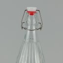 Ver imagem 6 de Garrafa Água Suco Leite Home&co com Trava na Tampa Vidro 1l 32x8x8cm Transparente