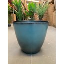 Ver mais imagens de Vaso para Plantas Grande Decorativo Sala Jardim Alto Brilho (liso/azul-aço)