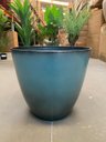 Ver mais imagens de Vaso para Plantas Grande Decorativo Sala Jardim Alto Brilho (liso/azul-aço)
