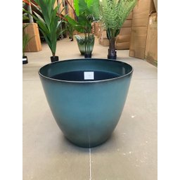 Vaso para Plantas Grande Decorativo Sala Jardim Alto Brilho (liso/azul-aço) - 7