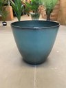 Ver imagem 2 de Vaso para Plantas Grande Decorativo Sala Jardim Alto Brilho (liso/azul-aço)