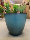 Ver imagem 3 de Vaso para Plantas Grande Decorativo Sala Jardim Alto Brilho (liso/azul-aço)
