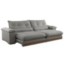 Ver imagem 2 de Sofá Dubai Linho 02 Módulos de 120 Cm B25 Cm Meu Sofá Online A230 Linho Cinza