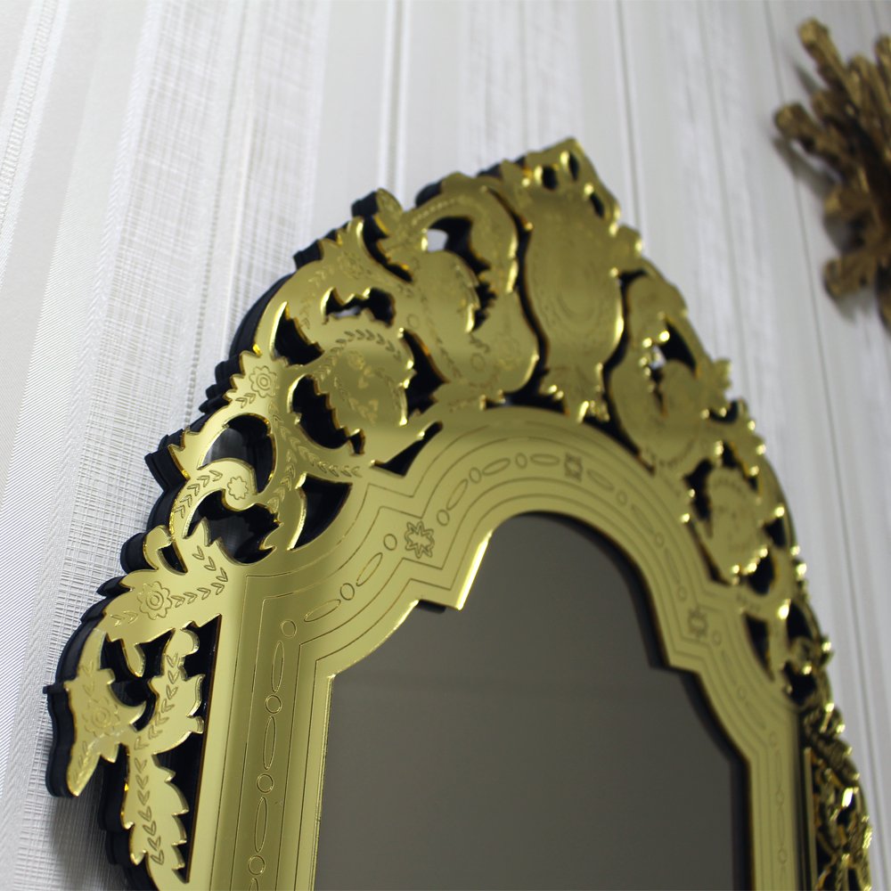 Espelho Veneziano Decorativo Provençal 65x100 3885:dourado - 4