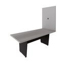 Ver imagem 4 de Mesa de Escritório e Painel de TV F5 sem Gavetas 200cm Cinza Sagrado com Preto F5 Office