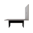 Ver imagem 2 de Mesa de Escritório e Painel de TV F5 sem Gavetas 200cm Cinza Sagrado com Preto F5 Office